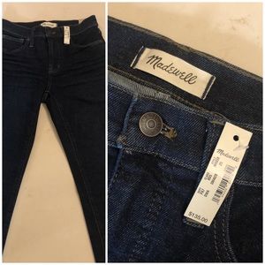 New- Madewell 9” Mid-rise Skinny Jeans, Size W25